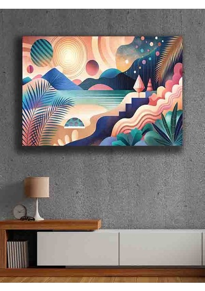 Çerçevesiz Kendinden Yapışkanlı Tablo Görünümlü Duvar Posteri Çerçevesiz Çıtasız