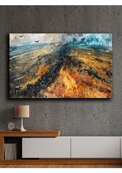 Çerçevesiz Kendinden Yapışkanlı Tablo Görünümlü Duvar Posteri Çerçevesiz Çıtasız