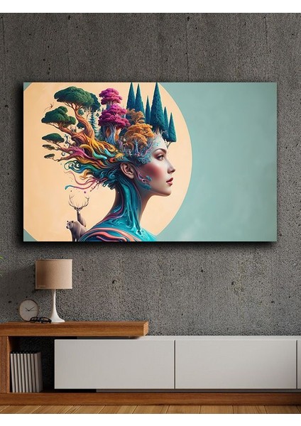 Çerçevesiz Kendinden Yapışkanlı Tablo Görünümlü Duvar Posteri Çerçevesiz Çıtasız