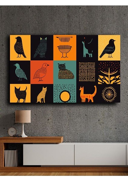 Çerçevesiz Kendinden Yapışkanlı Tablo Görünümlü Duvar Posteri Çerçevesiz Çıtasız