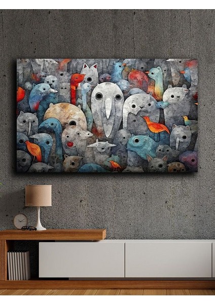 Çerçevesiz Kendinden Yapışkanlı Tablo Görünümlü Duvar Posteri Çerçevesiz Çıtasız