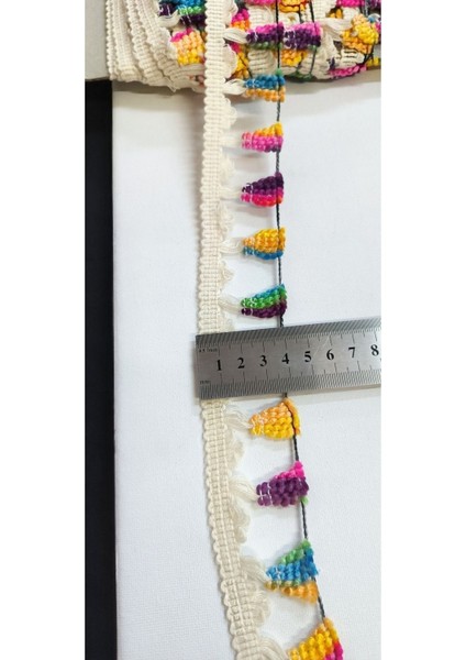 Özel Kenar Pamuk Bukleli Renkli Püskül Saçak fırsatları