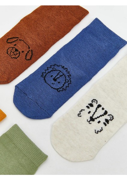 Lcw Baby Baskılı Erkek Bebek Soket Çorap 5'li (W5) fiyatları