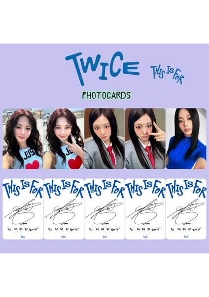Twıce Tzuyu '' This Is For '' Photocards Set