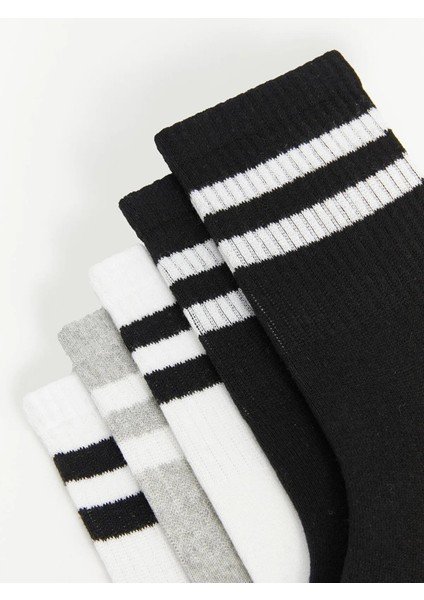 Lcw Accessorıes Çizgili Erkek Soket Çorap 5'li (W5) modelleri