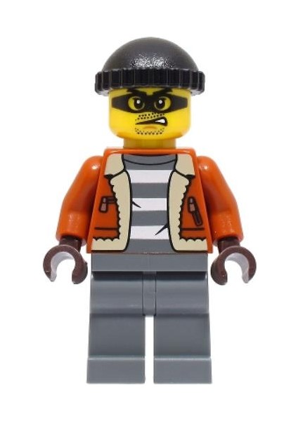 Minifigür Police City Bandit Crook Male CTY1566