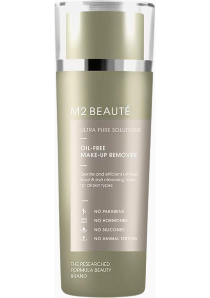 M2 Beauté Ultra Pure Solutions Yağsız Makyaj Temizleyici, Hassas Ciltler Için