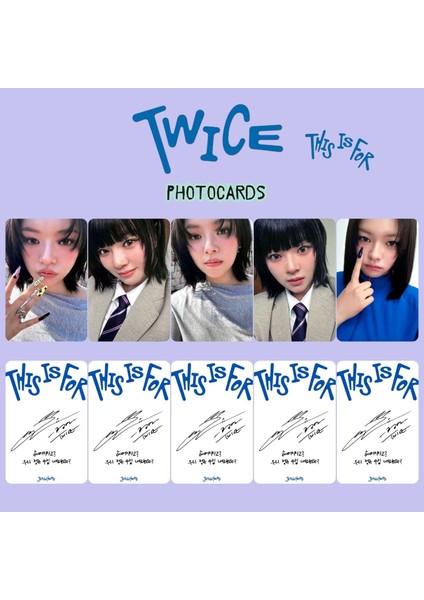 Twıce Jeongyeon '' This Is For '' Photocards Set