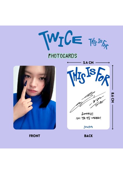 Twıce Jeongyeon '' This Is For '' Photocards Set fiyatları