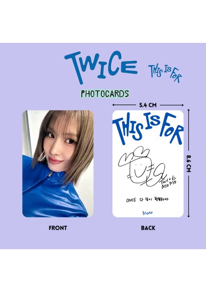 Twıce Momo '' This Is For '' Photocards Set fiyatları