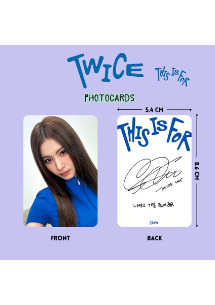 Twıce Sana '' This Is For '' Photocards Set fiyatları