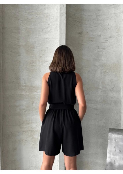 Yakalı Şort Tulum modelleri