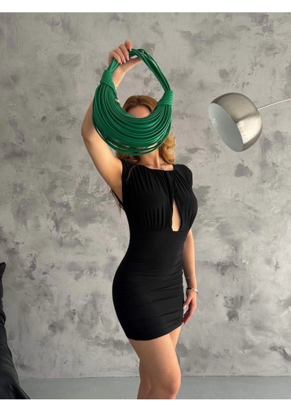 Pencereli Mini Mikro Elbise S3843 fiyatları