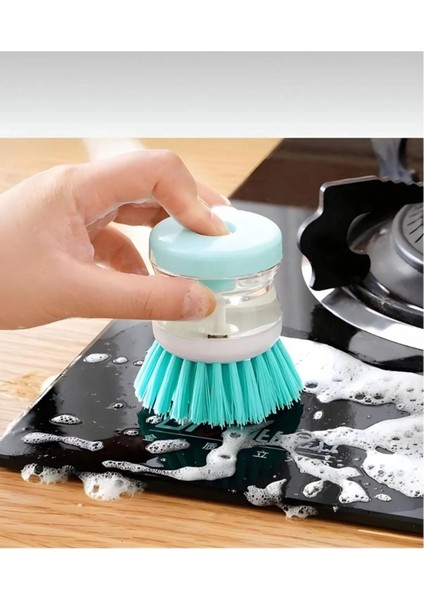 4'lü Bulaşık Fırçası Seti, Sıvı Deterjanlı, Çok Amaçlı Temizlik Fırçası fırsatları