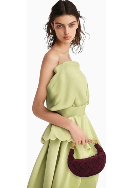 Jw Peı Bordo Orla Weave Süet El Çantası fiyatları