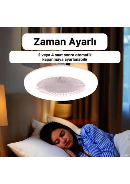 Pervaneli LED Lamba Kumandalı 3 Kademeli Hız ve Işık Ayarı Vantilatör Aydınlatma fiyatları