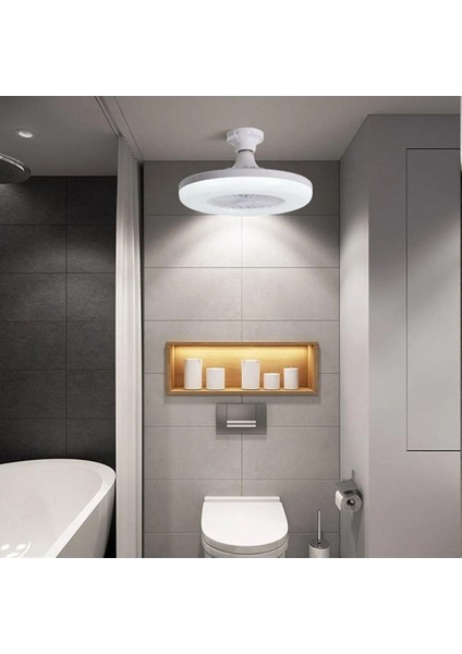 Pervaneli LED Lamba Kumandalı 3 Kademeli Hız ve Işık Ayarı Vantilatör Aydınlatma fırsatları