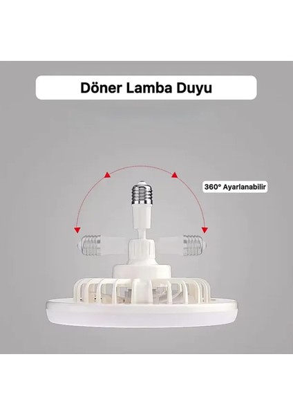 Pervaneli LED Lamba Kumandalı 3 Kademeli Hız ve Işık Ayarı Vantilatör Aydınlatma indirimleri