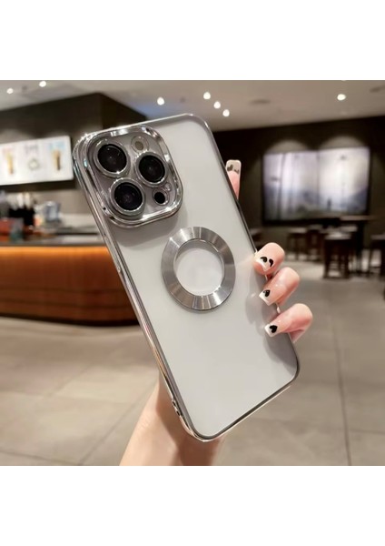 Apple iPhone 15 Pro Max Kamera Lens Korumalı Magsafe Şarj Destekli Arkası Şeffaf Yüksek Kalite Kılıf