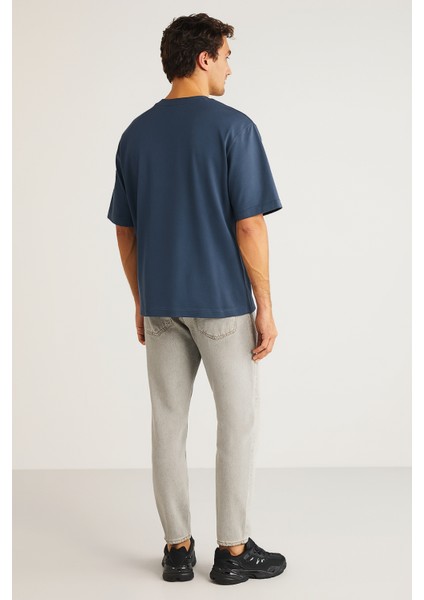 Erkek Oversize Bisiklet Yaka %100 Organik Pamuk Düz Basic Yazlık T-Shirt fiyatları