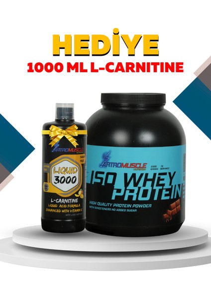 Nutrition Iso Whey Protein Tozu 2300 gr Çikolata Aromalı (L-Carnitine Hediye)