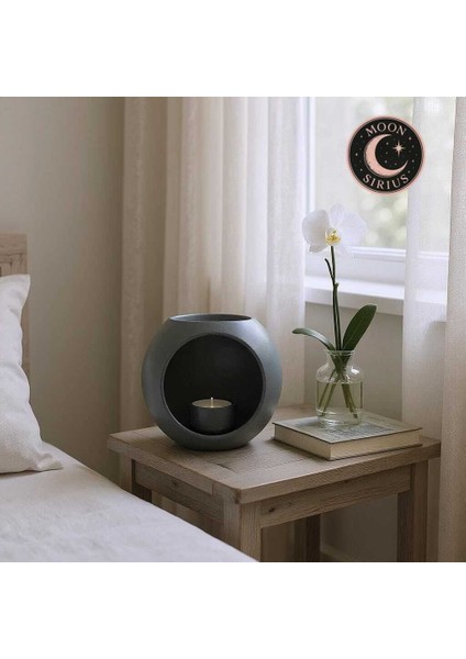 Siyah Modern Yuvarlak Tealight Mumluk – Sade ve Şık TASARIM*10X11X12 fiyatları