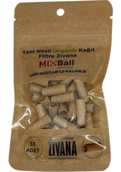 33 Adet Kağıt Filtre Zıvana (7X20MM)