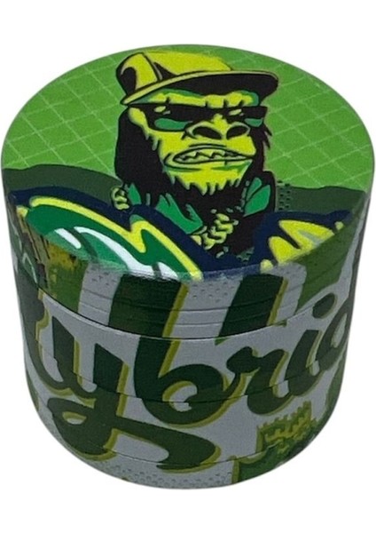 (Karışık Stok) 1 Adet 40MM Gorilla Rolling Stars 4 Parça Metal Tütün Öğütücü Grinder fiyatları