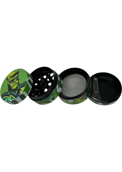 (Karışık Stok) 1 Adet 40MM Gorilla Rolling Stars 4 Parça Metal Tütün Öğütücü Grinder modelleri