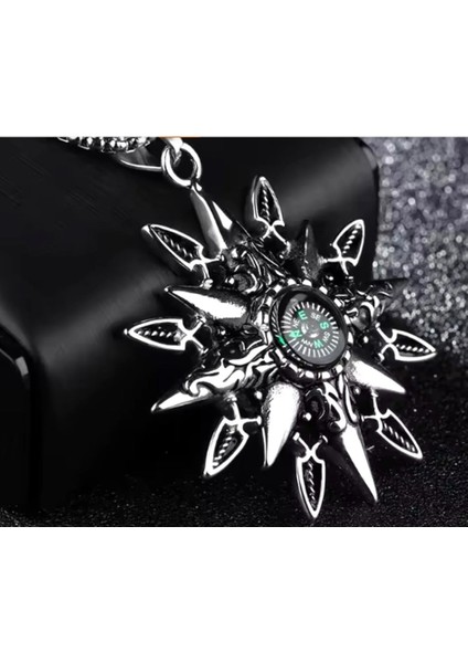 Paslanmaz Çelik Denizci Tasarımı Gerçek Pusula Kolye indirimleri