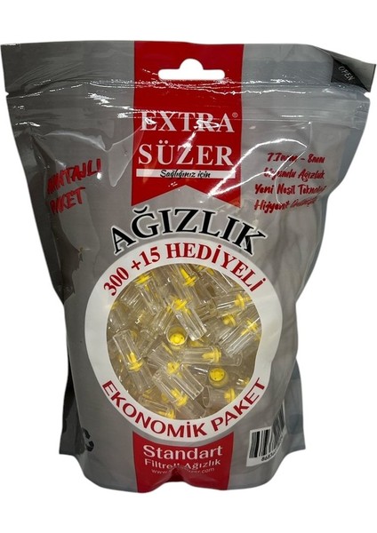 Extra Süzer 300+15 Standart Filtreli Ağızlık 7.7-8mm