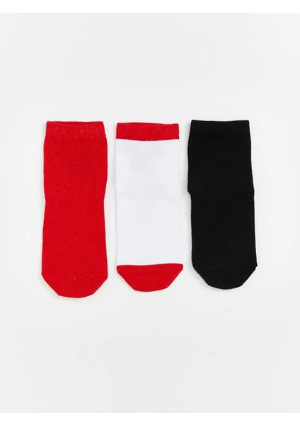 Lcw Kids Desenli Kız Çocuk Soket Çorap 3'lü (W5)