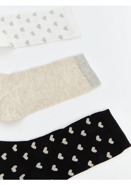 Lcw Eco Baskılı Kadın Soket Çorap 3'lü (W5) fiyatları