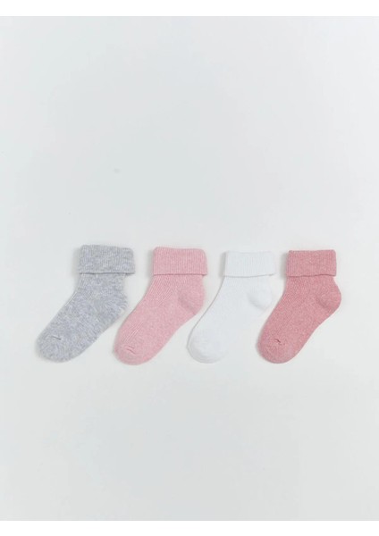 Lcw Kids Basic Kız Çocuk Soket Çorap 4'lü (W5)