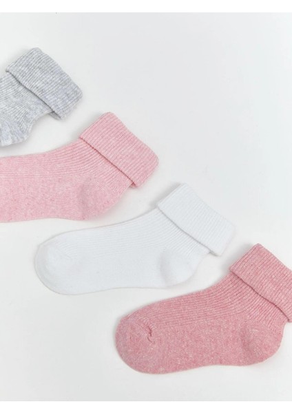 Lcw Kids Basic Kız Çocuk Soket Çorap 4'lü (W5) fiyatları