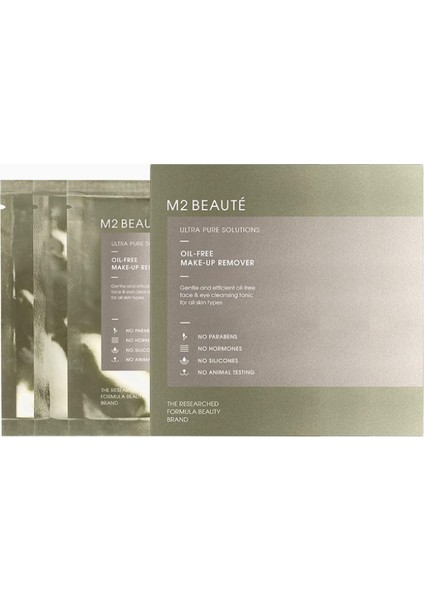 M2 Beauté Yağsız Makyaj Temizleme Pedleri, Hassas Ciltler Için