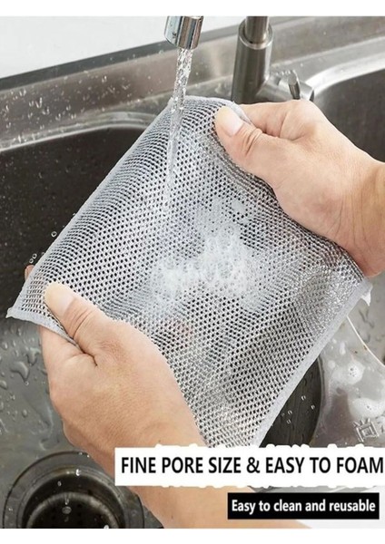 Çift Katlı Çok Amaçlı Temizlik Bezi 10 Adet, Çok Fonksiyonlu, Çizmez, Yüksek Kalite indirimleri