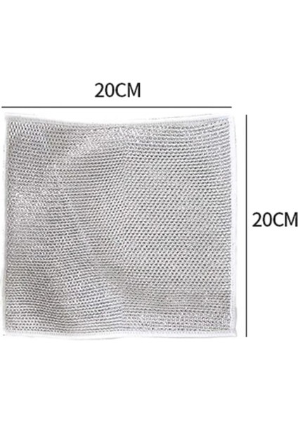 Çift Katlı Çok Amaçlı Temizlik Bezi 10 Adet, Çok Fonksiyonlu, Çizmez, Yüksek Kalite