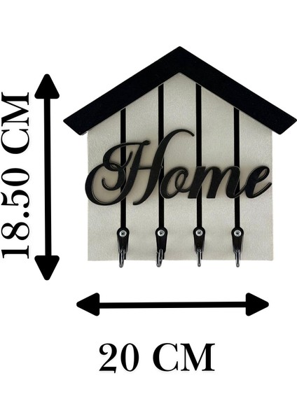 Home Yazılı Ev Şeklinde Duvar Tipi Anahtarlık Askılığı fiyatları