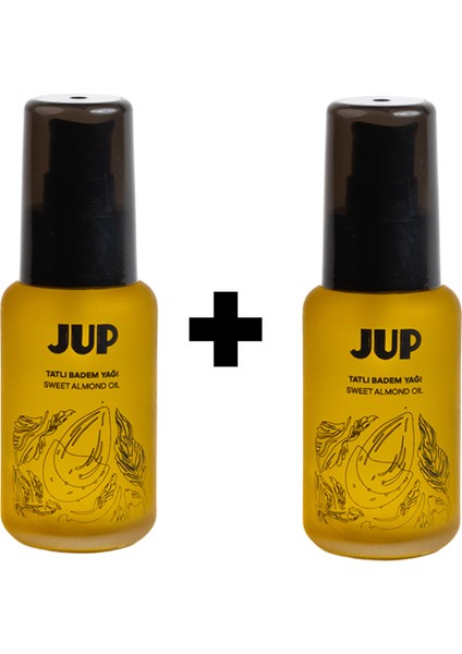 Soğuk Sıkım Tatlı Badem Yağı - 2x50ml - Saf Cilt ve Saç Bakım Yağı - Sweet Almond Oil