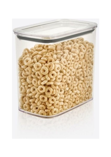 1500 ml Düz Desenli Şeffaf Dikdörtgen Food Container Saklama Kabı (Bpa Free)