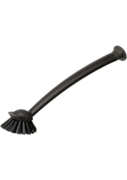 Pratik Vantuzlu Plastik Bulaşık Fırçası, Siyah Renkli, Hijyenik Temizlik Kolaylığı