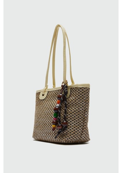 Roen Hasır Omuz Çantası Sarı modelleri