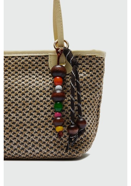 Roen Hasır Omuz Çantası Sarı indirimleri