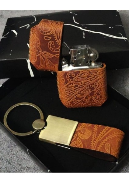 Zippo Çakmak, % 100 Deri Kişiye Özel Kişiselleştirilebilir Anahtarlık Set indirimleri