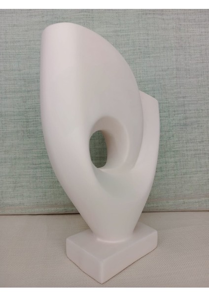 İskandinav Tarzı Büyük Boy Ortası Delik Simetrik El Yapımı Doğal Ham Beyaz Obje, Yüksek Kaliteli Malzeme Ev Dekoru, Hediyelik Ev Dekoru (20X28,5) indirimleri