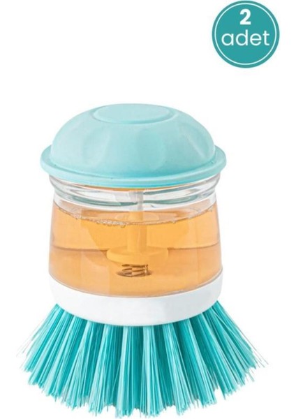 2'li Temizlik Fırçası Seti, Deterjan Hazneli, Basmalı, Mutfak ve Banyo Için fiyatları