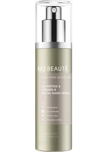 M2 Beauté Ultra Pure Solutions Cu-Peptid ve B Vitamini Yüz Nano Sprey