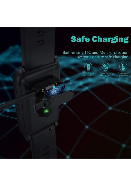 Huawei Watch Fit 2/3/4/4 Pro Band 9 8 7 6 ile Uyumlu Akıllı Saat USB Şarj Kablosu modelleri