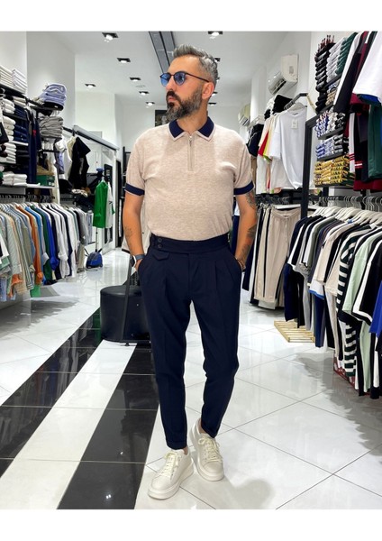 Erkek Old Money Italyan Kesim Pantolon